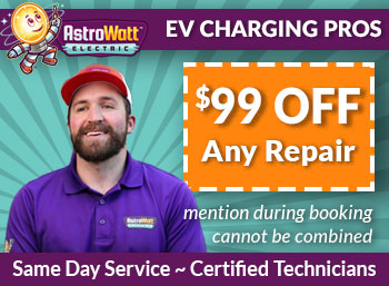 the triangle Vehicle Charging stations AstroWatt Electric